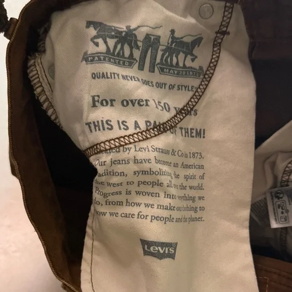 Levi 511 Brown Skinny Jeans - Picture 4 of 8